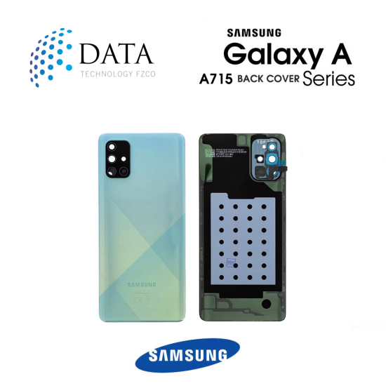 Samsung Galaxy A71 (SM-A715F) Battery Cover Prism Crush Blue GH82-22112C