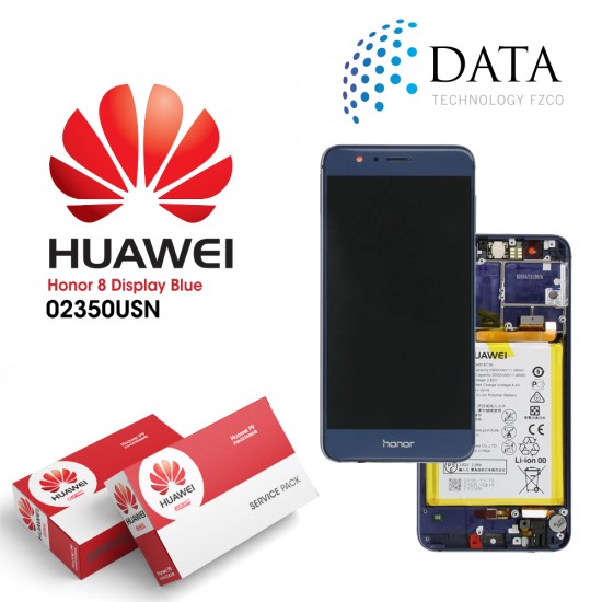 Huawei Honor 8 (FRD-L09, FRD-L19) -LCD Display + Touch Screen + Battery Blue 02350USN