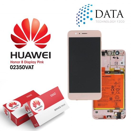 Huawei Honor 8 (FRD-L09, FRD-L19) -LCD Display + Touch Screen + Battery Pink 02350VAT