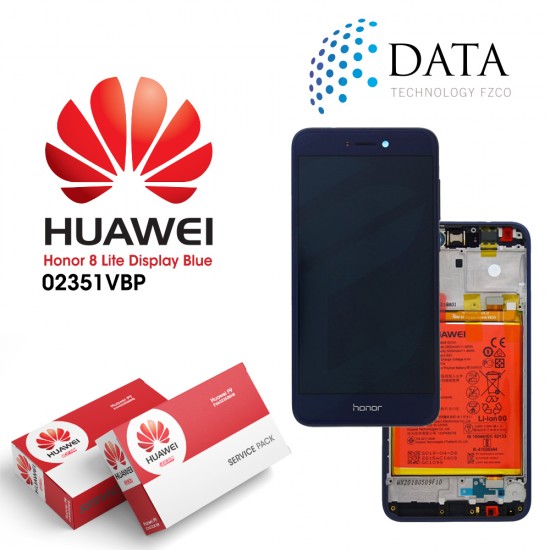 Huawei Honor 8 Lite -LCD Display + Touch Screen + Battery Blue 02351VBP