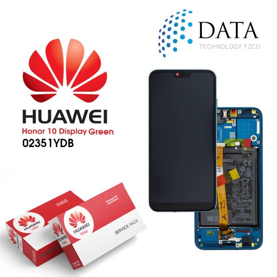 Huawei Honor 10 (2018) LCD Display + Touch Screen + Battery Assembly - Green 02351YDB