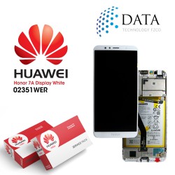 Huawei Honor 7A -LCD Display + Touch Screen + Battery - White - 02351WER