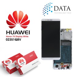 Specifications for Huawei Honor 7X -LCD Display + Touch Screen + Battery - White 02351QBV
