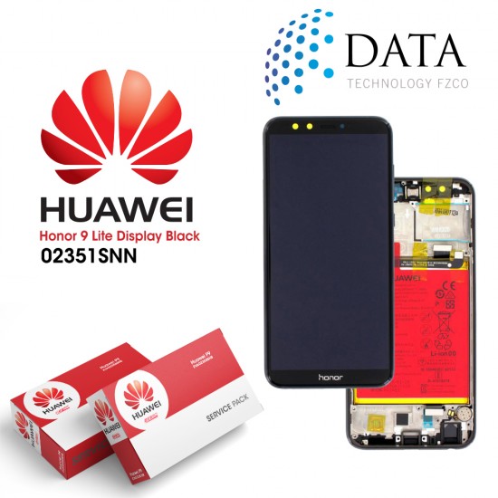 Huawei Honor 9 Lite (LLD-L31) -LCD Display + Touch Screen + Battery Black 02351SNN