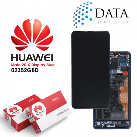 Huawei Mate 20 X (EVR-L29) -LCD Display + Touch Screen + Battery Midnight Blue 02352GBD
