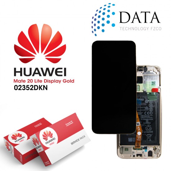 Huawei Mate 20 Lite (SNE-LX1 SNE-L21) -LCD Display + Touch Screen + Battery Platinum Gold 02352DKN OR 02352GTV	