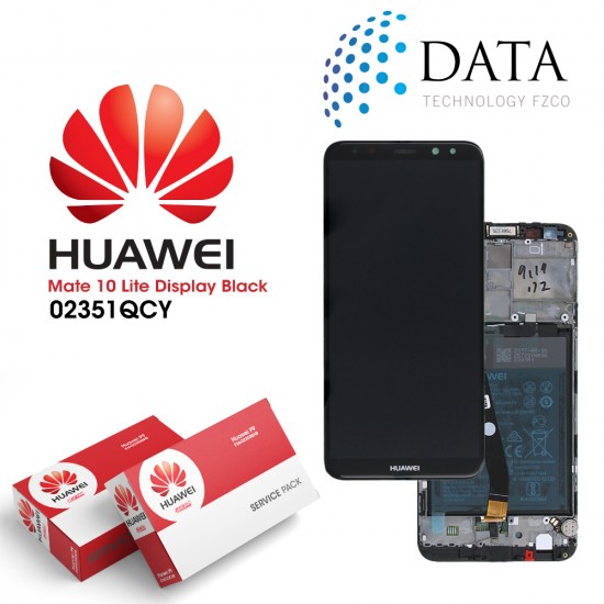 Huawei Mate 10 Lite (RNE-L01, RNE-L21) -LCD Display + Touch Screen + Battery Black / Blue 02351QCY OR 02351PYX