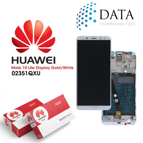 Huawei Mate 10 Lite (RNE-L01, RNE-L21) -LCD Display + Touch Screen + Battery Gold / White 02351QXU OR 02351QEY OR 02351QXT OR 02351QUH