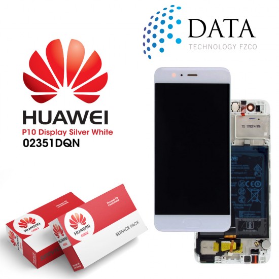 Huawei P10 (VTR-L09, VTR-L29) -LCD Display + Touch Screen + Battery White 02351DQN