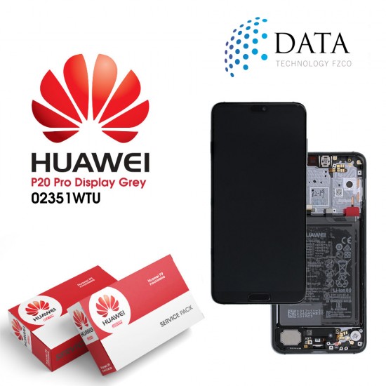 Huawei P20 Pro (CLT-L09, CLT-L29) -LCD Display + Touch Screen + Battery Twilight 02351WTU