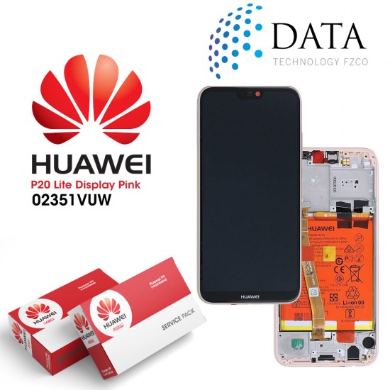 Huawei P20 Lite (ANE-L21) -LCD Display + Touch Screen + Battery sakura Pink 02351VUW OR 02352CCL OR 02351XUB	