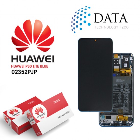 Huawei P30 Lite Global (MAR-L21BX) -LCD Display + Touch Screen + Battery peacock Blue 02352PJP