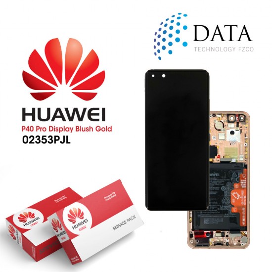 Huawei P40 Pro (ELS-NX9 ELS-N09) -LCD Display + Touch Screen + Battery Blush Gold 02353PJL