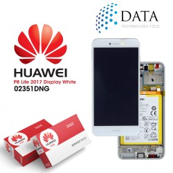 Huawei P8 Lite 2017 (PRA-L21) -LCD Display + Touch Screen + Battery White 02351DYN