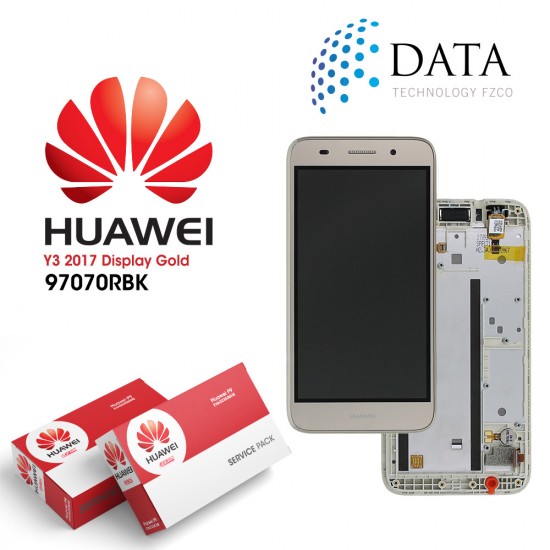 Huawei Y3 II 2016 4G (LUA-L21) -LCD Display + Touch Screen Gold 97070NBF