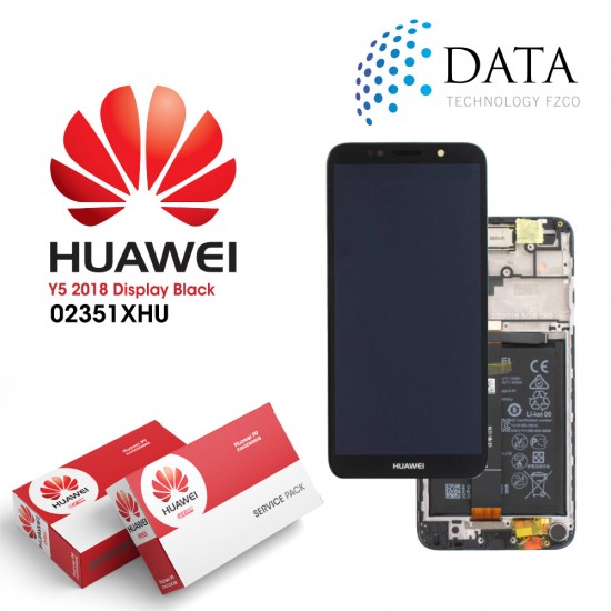 Huawei Y5 2018 (DRA-L22) -LCD Display + Touch Screen + Battery Black 02351XHU