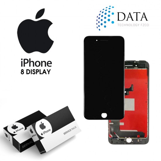 -LCD Display + Touch Screen Black for iPhone 8