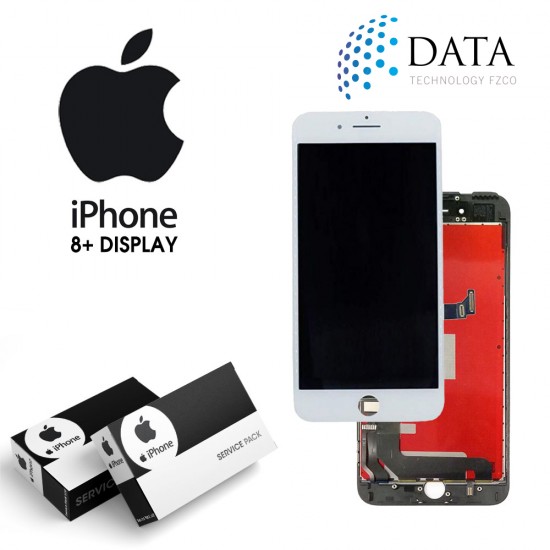 -LCD Display + Touch Screen White for iPhone 8+ -LCD Display + Touch Screen White for iPhone 8+