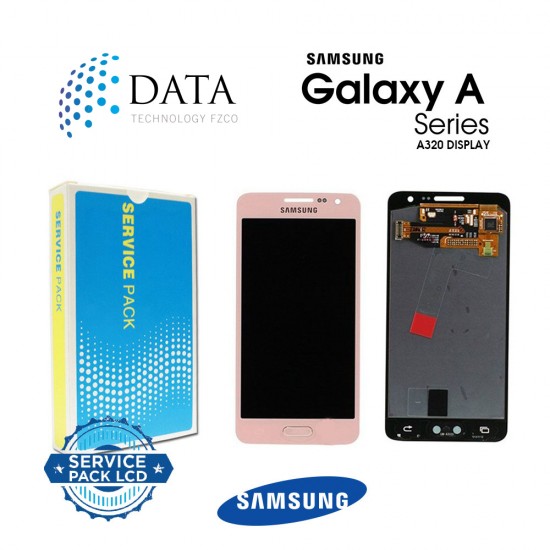Samsung Galaxy A3 2017 (SM-A320F) -LCD Display + Touch Screen Pink GH97-19732D