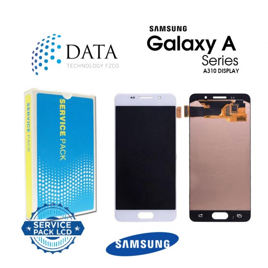 Samsung SM-A310 Galaxy A3 (2016) -LCD Display + Touch Screen - White - GH97-18249A