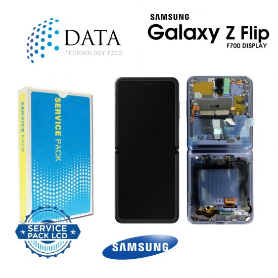 Samsung Galaxy Z Flip (SM-F700F) -LCD Display + Touch Screen mirror Purple GH82-22215B