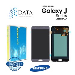Samsung Galaxy J7 Duo (SM-J720F) -LCD Display + Touch Screen Blue GH97-21827C