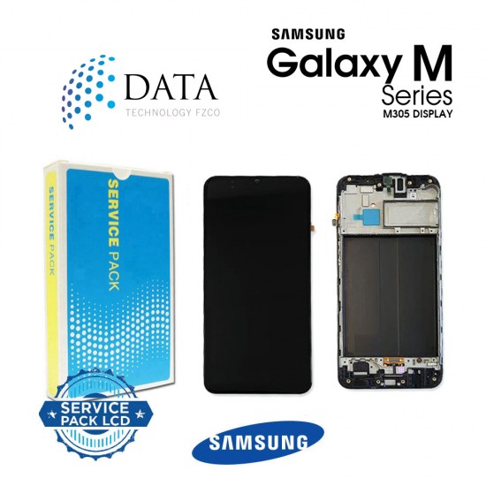 Samsung Galaxy M30 (SM-M305F) -LCD Display + Touch Screen Black ( with frame ) GH82-19347A OR GH82-20624A