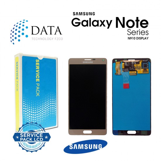 Samsung Galaxy Note 4 (SM-N910F) -LCD Display + Touch Screen Gold GH97-16565C