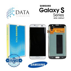 Samsung Galaxy S7 Edge (SM-G935F 2016 (No Frame) -LCD Display + Touch Screen White GH96-09787A
