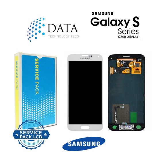 Samsung Galaxy S5 Mini (SM-G800F) -LCD Display + Touch Screen White GH97-16147B