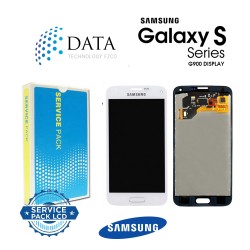 Samsung Galaxy S5 (SM-G900F) -LCD Display + Touch Screen White GH97-15959A