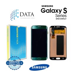 Samsung Galaxy S6 Edge (SM-G925F) -LCD Display + Touch Screen Green GH97-17162E
