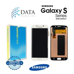 Samsung Galaxy S6 Edge (SM-G925F) -LCD Display + Touch Screen White GH97-17162B