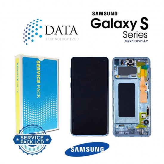 Samsung Galaxy S10 Plus (SM-G975F) -LCD Display + Touch Screen Prism Blue GH82-18849C