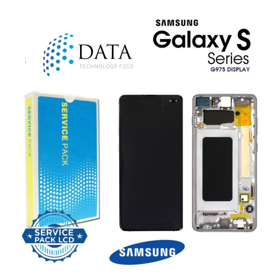 Samsung Galaxy S10 Plus (SM-G975F) -LCD Display + Touch Screen Prism White GH82-18849B
