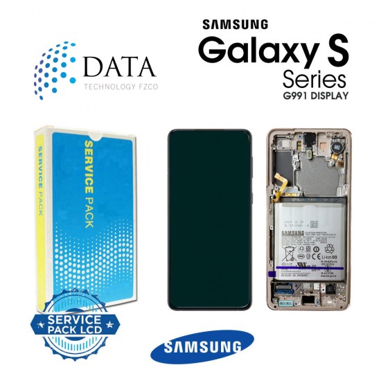 Samsung SM-G991 Galaxy S21 5G -LCD Display + Touch Screen Phantom Violet + Btry GH82-24718B OR GH82-24716B