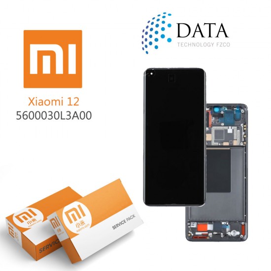 Xiaomi 12 (5G 2022) LCD Display + Touch Screen Black 5600030L3A00