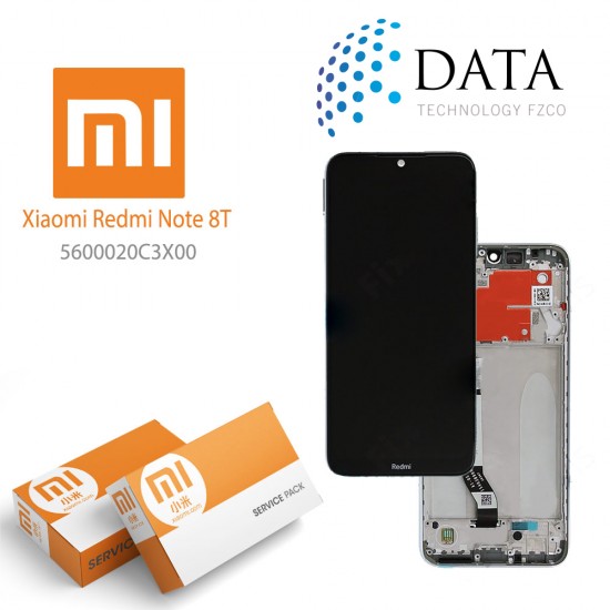 Xiaomi Redmi Note 8T -LCD Display + Touch Screen moonlight White 5600020C3X00