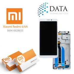 Xiaomi Redmi 6, Redmi 6A -LCD Display + Touch Screen White (Service Pack) 560410028033