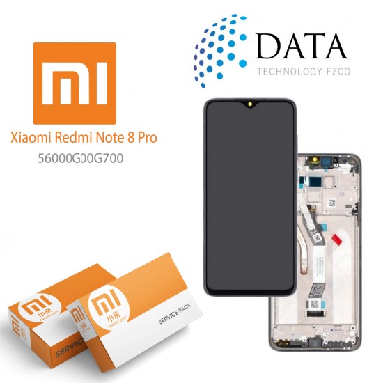 Xiaomi Redmi Note 8 Pro (2019) -LCD Display + Touch Screen Blue 56000G00G700