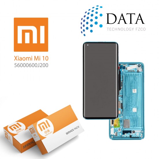 Xiaomi Mi10 -LCD Display + Touch Screen Green (Service Pack) 560000600J200 OR 56000K00J200