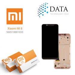 Xiaomi Mi 8 -LCD Display + Touch Screen Rose Gold (Service Pack) 560510001033