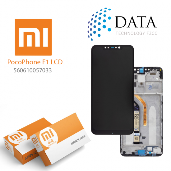 Xiaomi Pocophone F1 -LCD Display + Touch Screen (Service Pack) Black 560610057033
